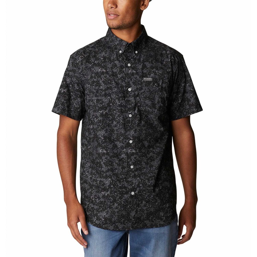 MEN Rockford Shirts | Brentyn Trail Ii Ss (010) Black