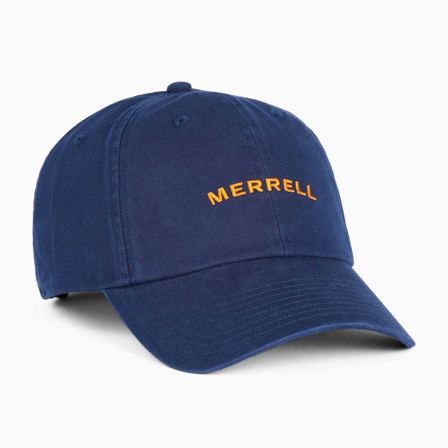 MEN Rockford Caps and JocWholesales | Unisex Mini Arch Dad Jockey Navy Blue Merrell Navy