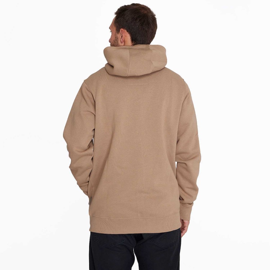 MEN Rockford Polerones | Poleron Hombre Full Zipper Sweatshirt Camel Merrell Sepia Tint