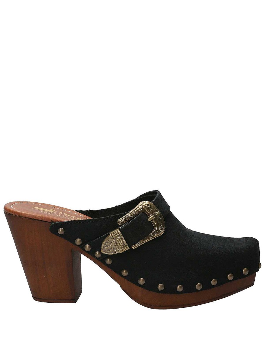 WOMEN Rockford Swedes | Swedish Leather Women Padua Black Rockford Black