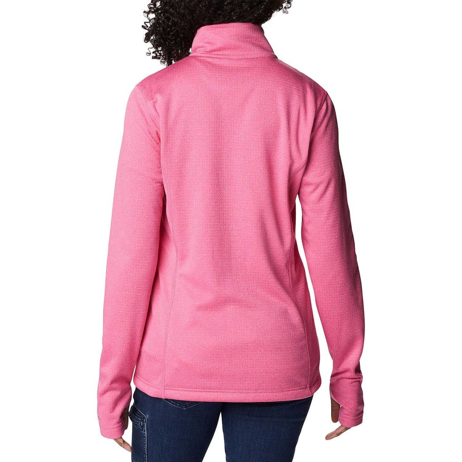 WOMEN Rockford Fleece and Softshells | W Park View Grid Fle (656) Wild Geranium