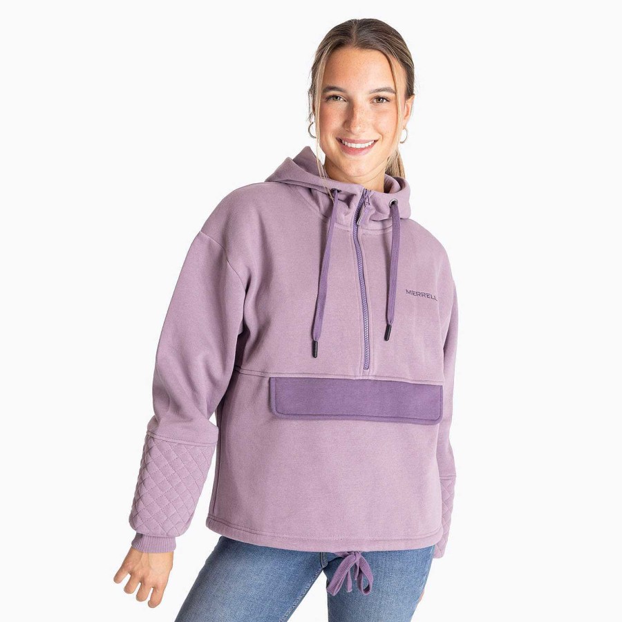 WOMEN Rockford Polerones | Half Dome Women's Sweater Elderberry