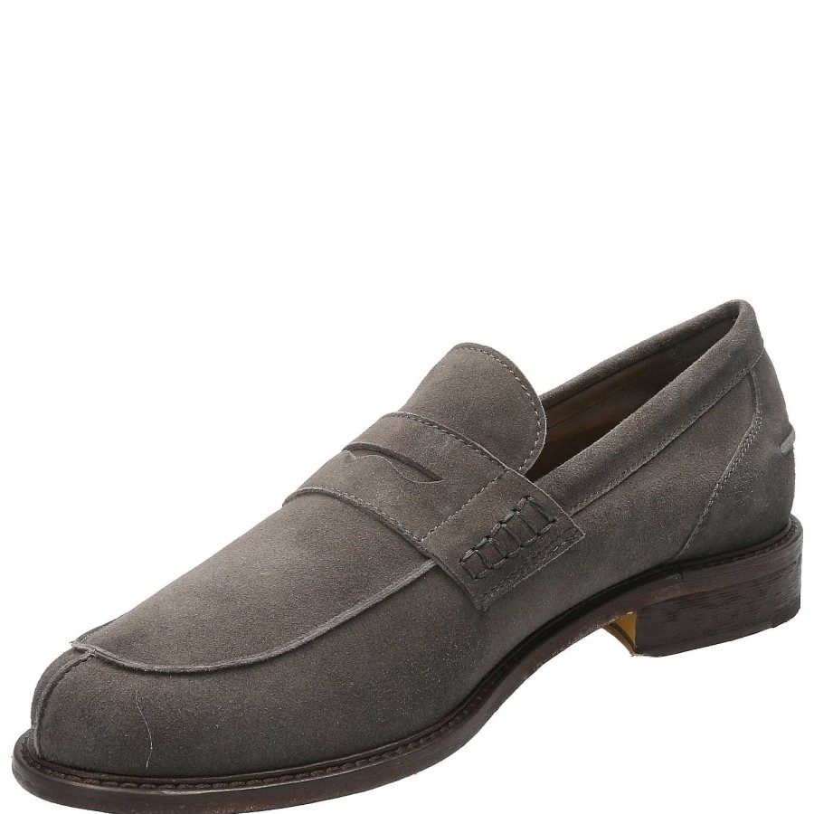 MEN Rockford Moccasins | Mocasin Cuero Hombre Oglio Gris Rockford (076) Smoke