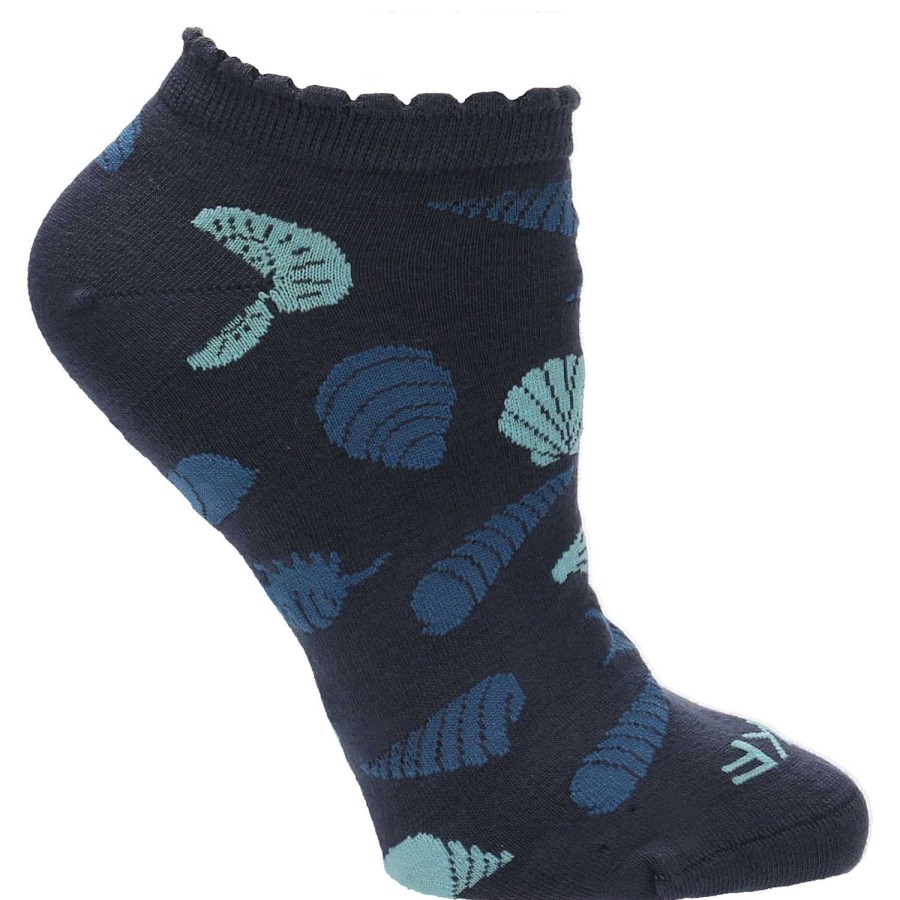 WOMEN Rockford Socks | Women's Bamboo Sock Ped St Sea Blue Rockford Blue