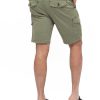 MEN Rockford Shorts | Natural Flex Men's Shorts Kuna Dark Green Rockford Mix Sage