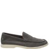 MEN Rockford Moccasins | Men's Leather Moccasin Monte Gray Rockford Smoke / Gray