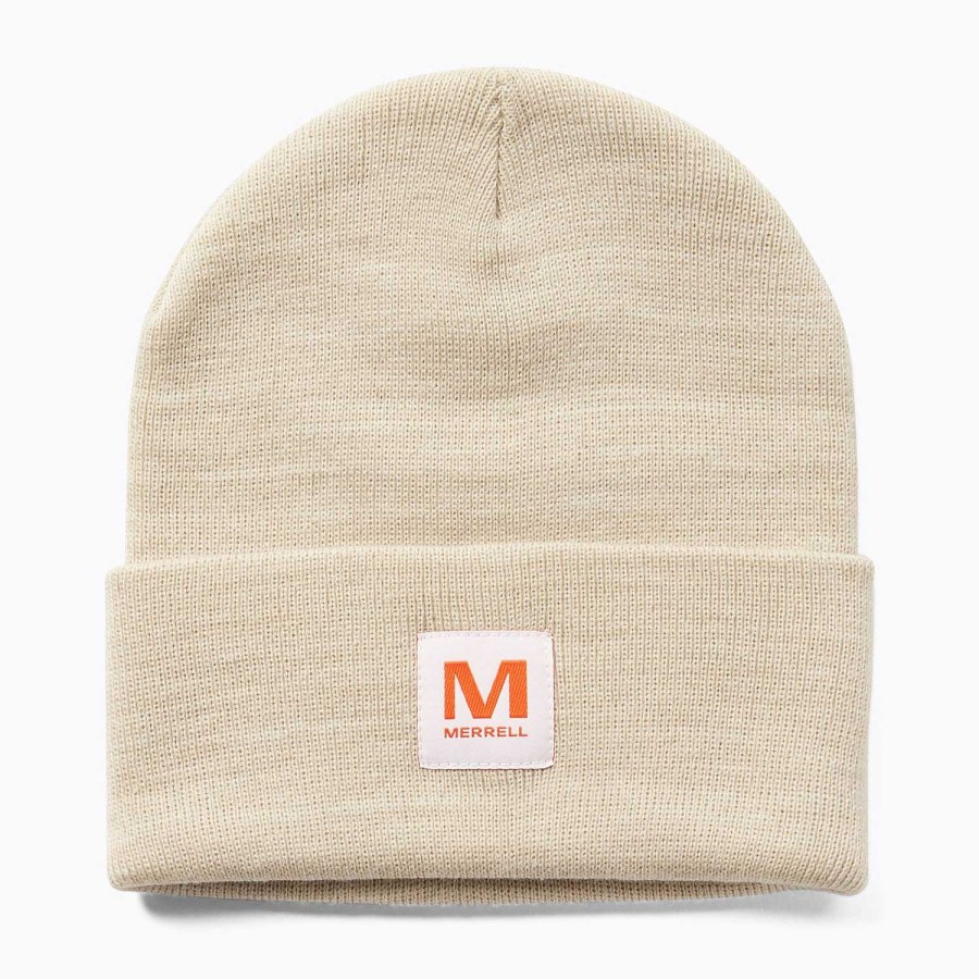 MEN Rockford Caps and JocNews | Merrell Sand Patch Beanie Unisex Hat Oyster Gray