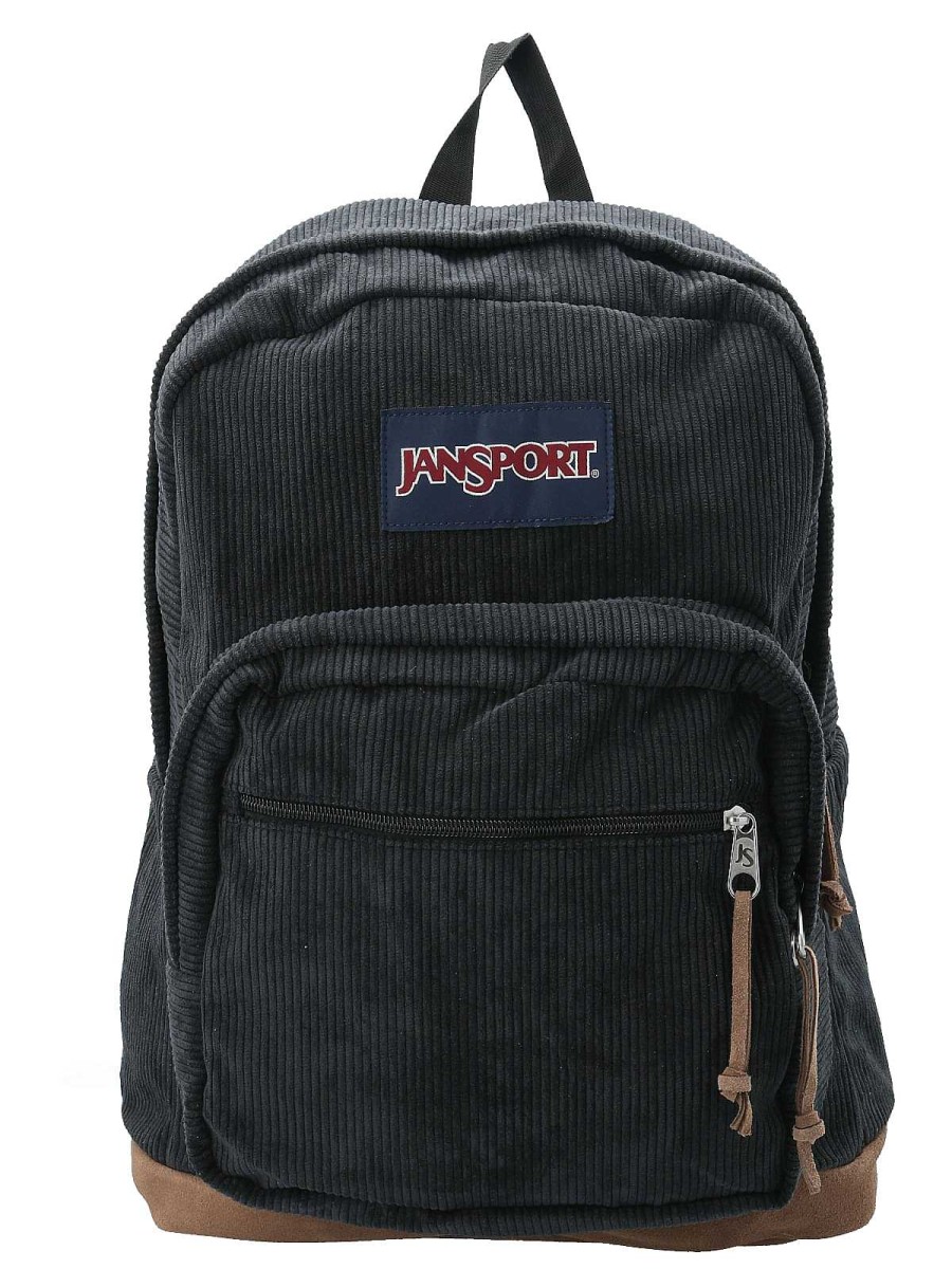 MEN Rockford Briefcases and Backpacks | Jansport Right Pack Expressions Black Backpack Black Corduroy