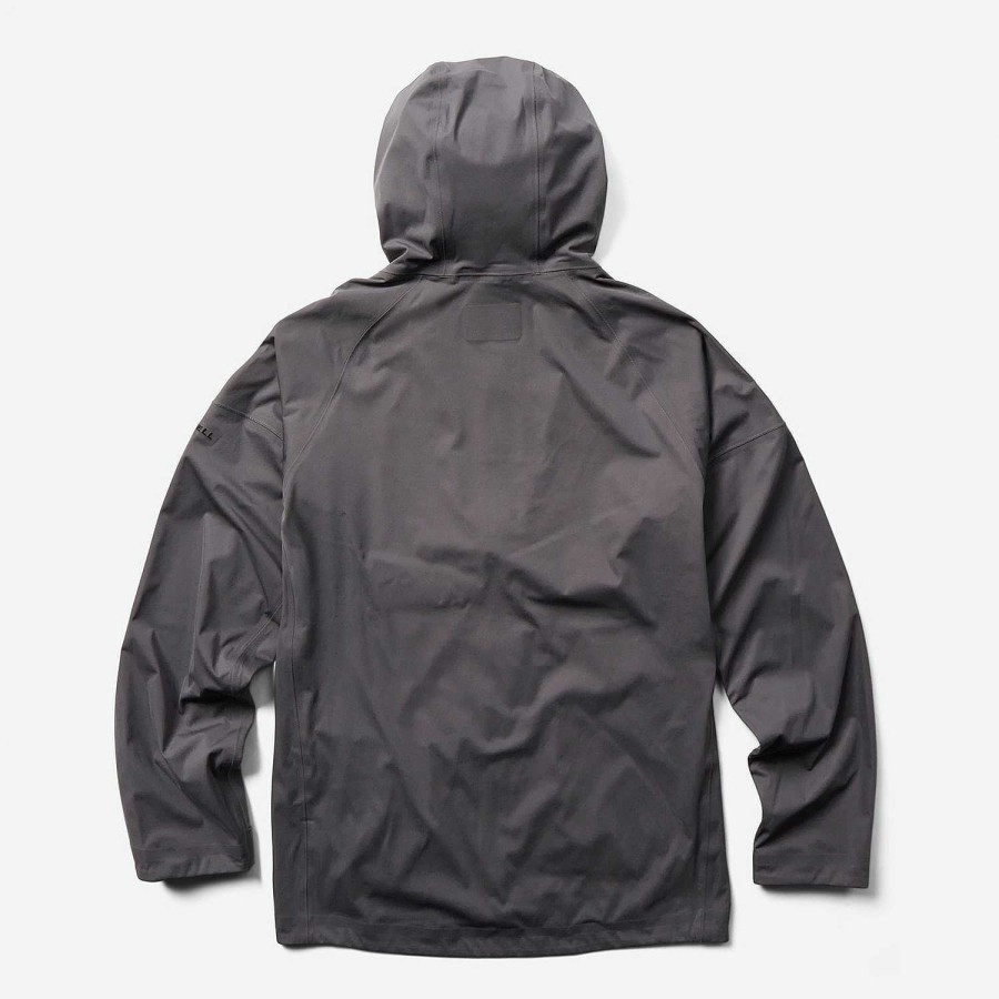 MEN Rockford Jackets and Parkas | Men's Whisper Rain Shell Raincoat Asphalt