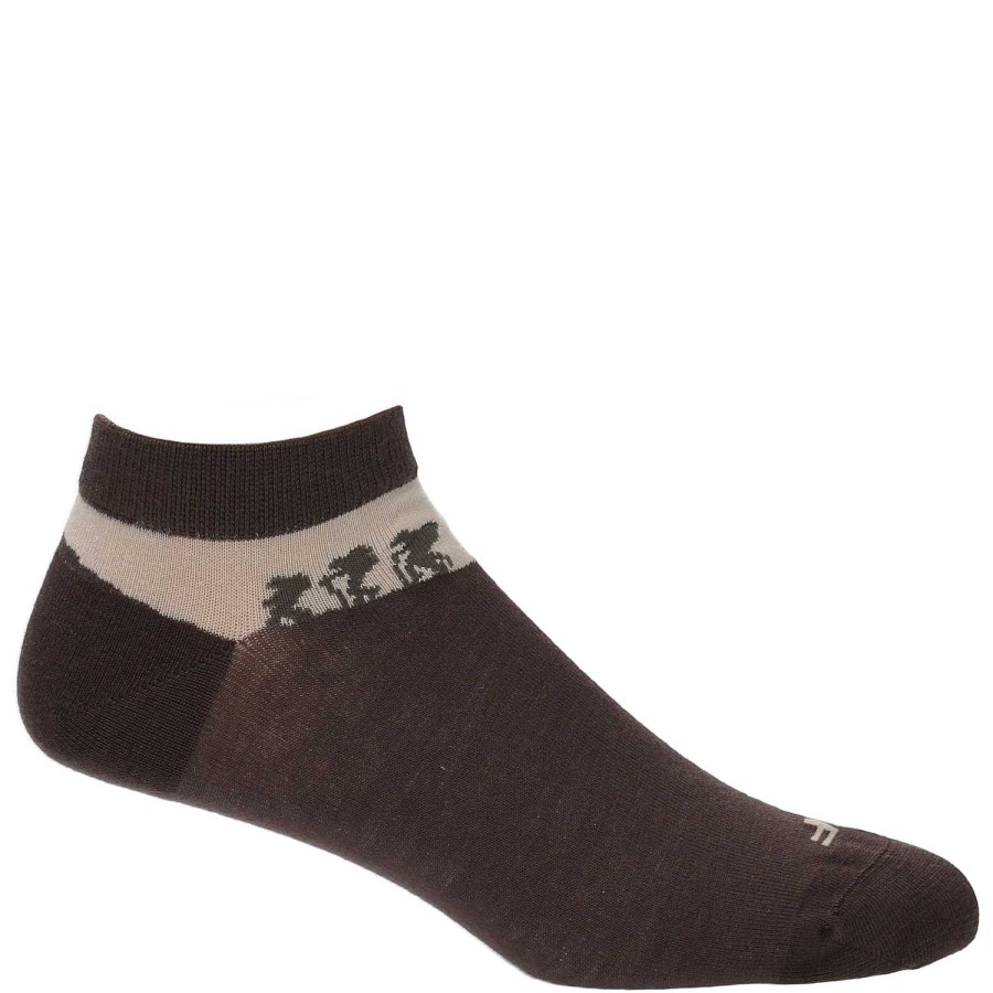 MEN Rockford Socks | Men's Bamboo Sock Ped Mountain Cafe Rockford Brown