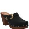 WOMEN Rockford Swedes | Swedish Leather Women Padua Black Rockford Black