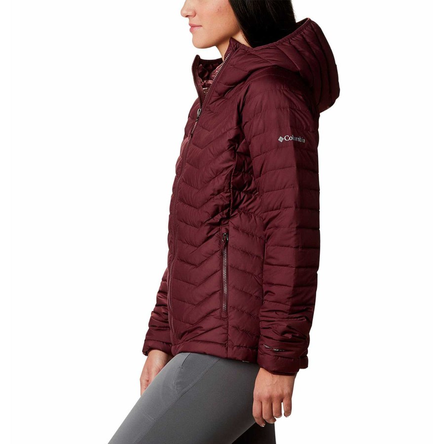 WOMEN Rockford Jackets and Parkas | Powder Lite Hooded Parka (671) Malbec