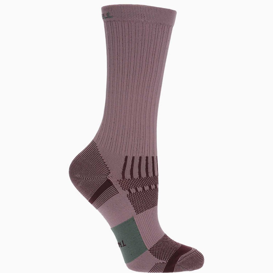 MEN Rockford Socks | Unisex Trail Runner Light Crew Sock Pink Merrell Lavender