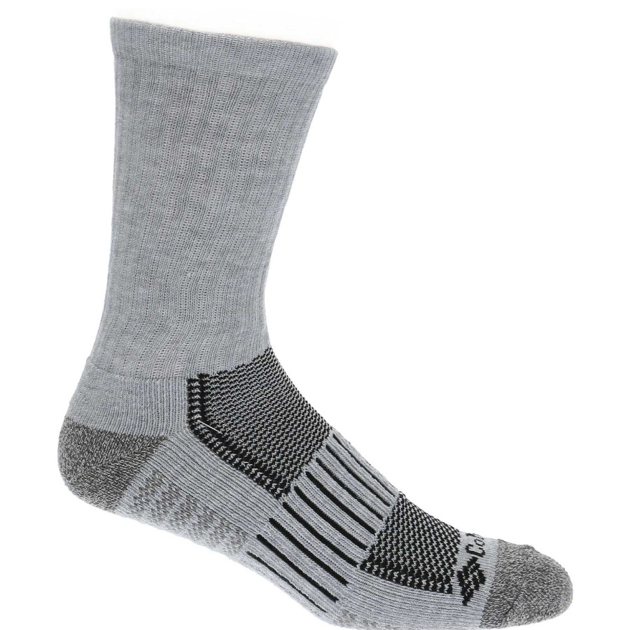 MEN Rockford Socks | Men's Crew Socks 6P Grey/White[K32