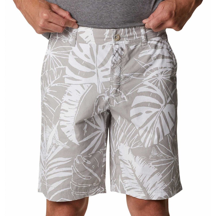 MEN Rockford Shorts | Washed Out Printed Short (023) Columbia Gray