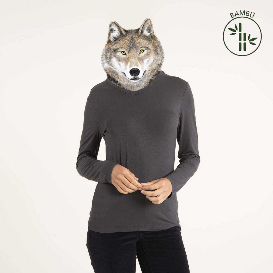 WOMEN|WOMAN Rockford First Layers|T-shirts | First Bamboo Women's First Layer Melange Nera