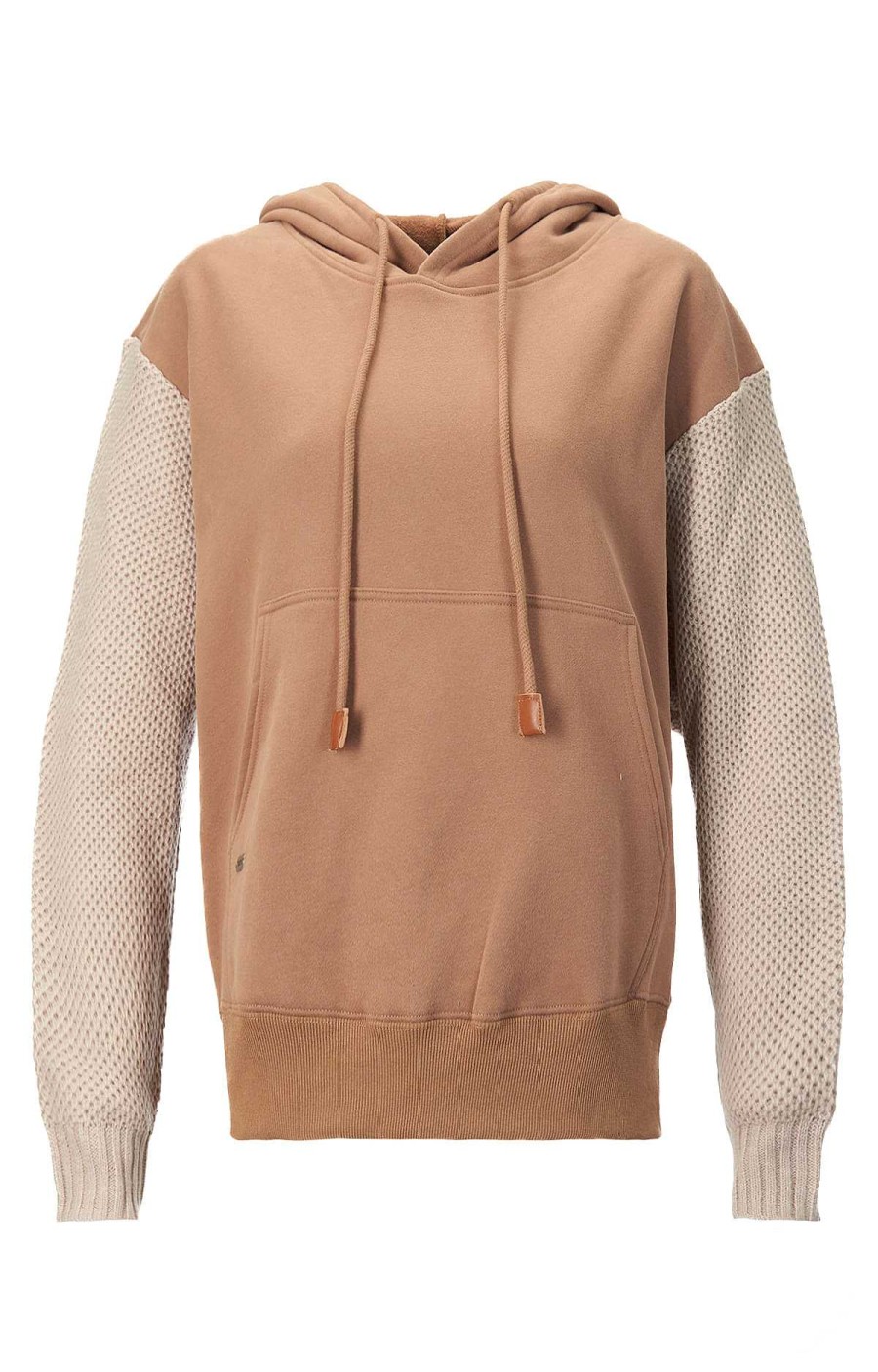 WOMEN Rockford Polerones | Women's Organic Cotton Sweater Umbra Brown Rockford Sandshell