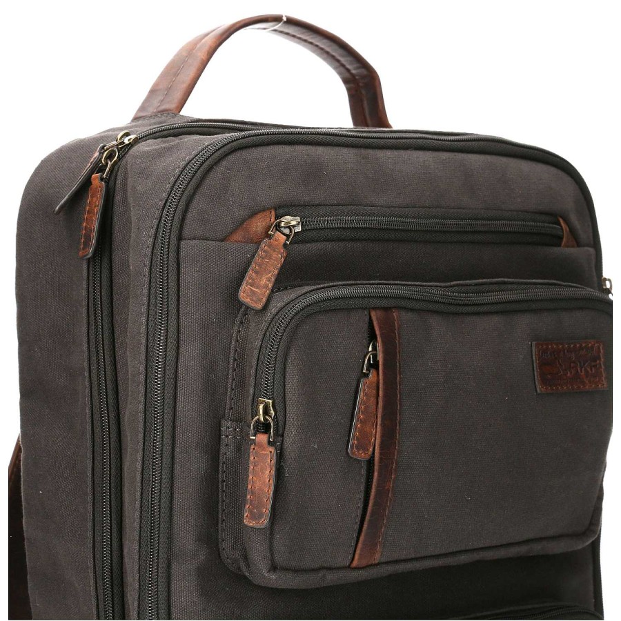 MEN Rockford Briefcases and Backpacks | Men's Recycled Canvas Backpack Rcy Rodes Back Gray Rockford Charcoal