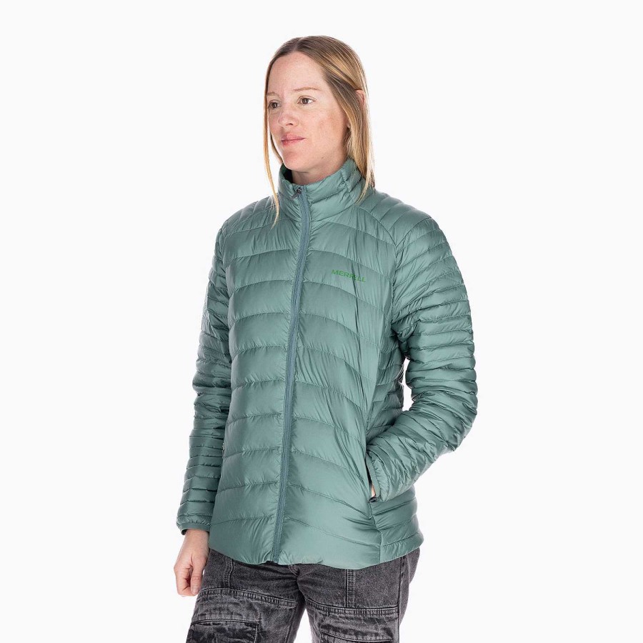 WOMEN Rockford Jackets and Parkas | Ridgevent Jacket Women's Parka Moss Green Merrell dark forest