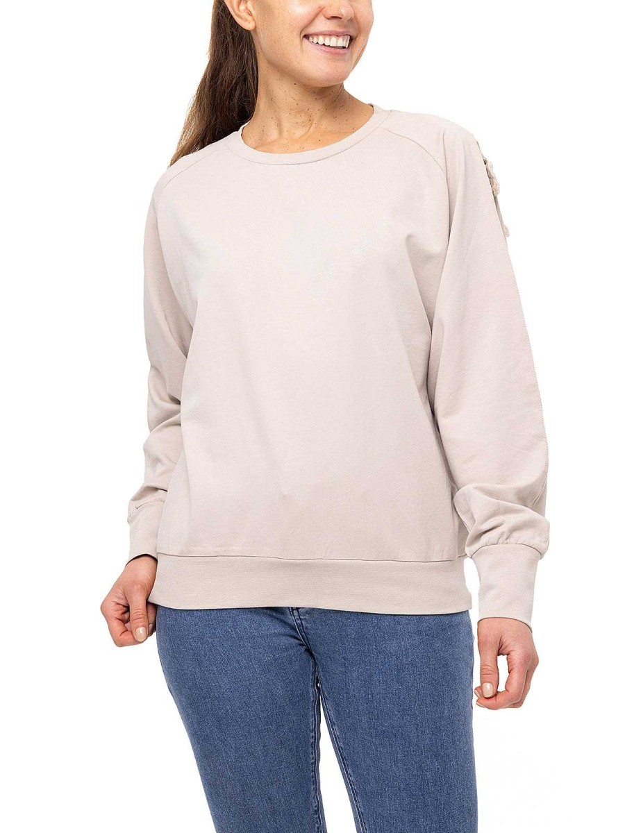 WOMEN Rockford Polerones | Anara Arena Rockford Women's Organic Cotton Sweater Nougat