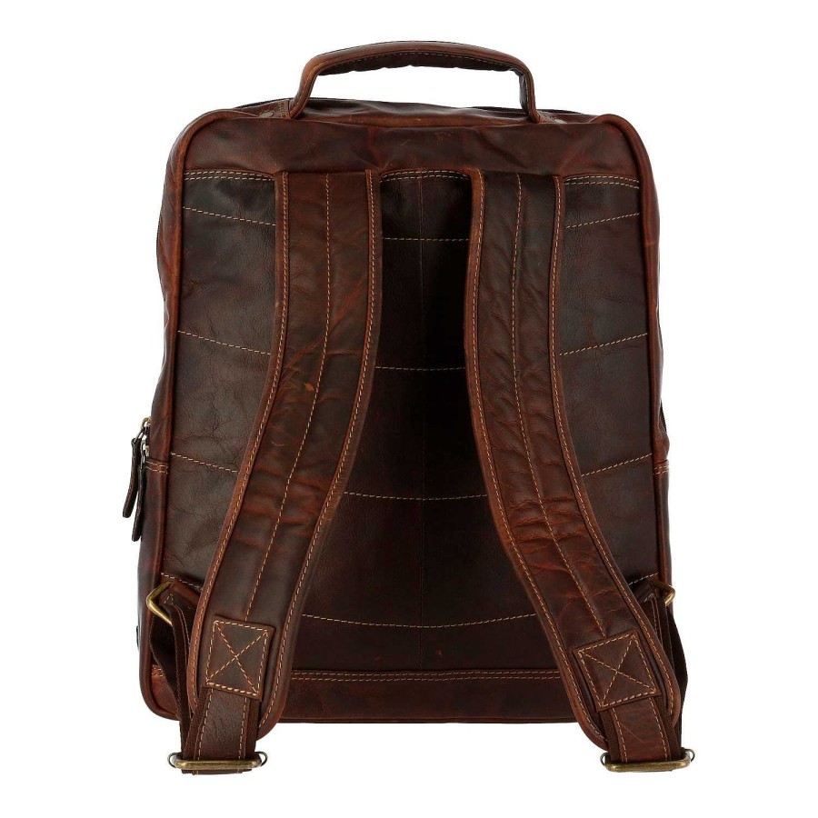 MEN Rockford Briefcases and Backpacks | Unisex Leather Backpack Tc Backpack Cafe Rockford Brown