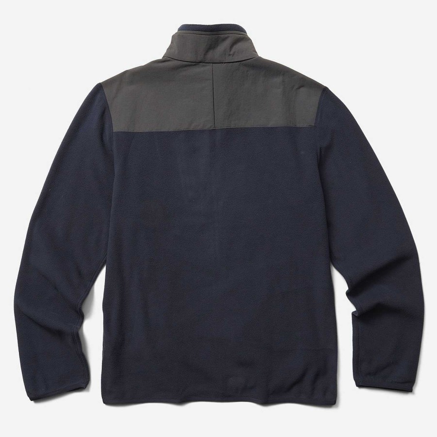 MEN Rockford Fleece and Softshells | Polar Men's Terrain Full Zip Navy Blue Merrell Navy