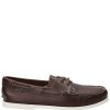 MEN Rockford Moccasins | Men's Leather Moccasin Boat Cafe Rockford Brown