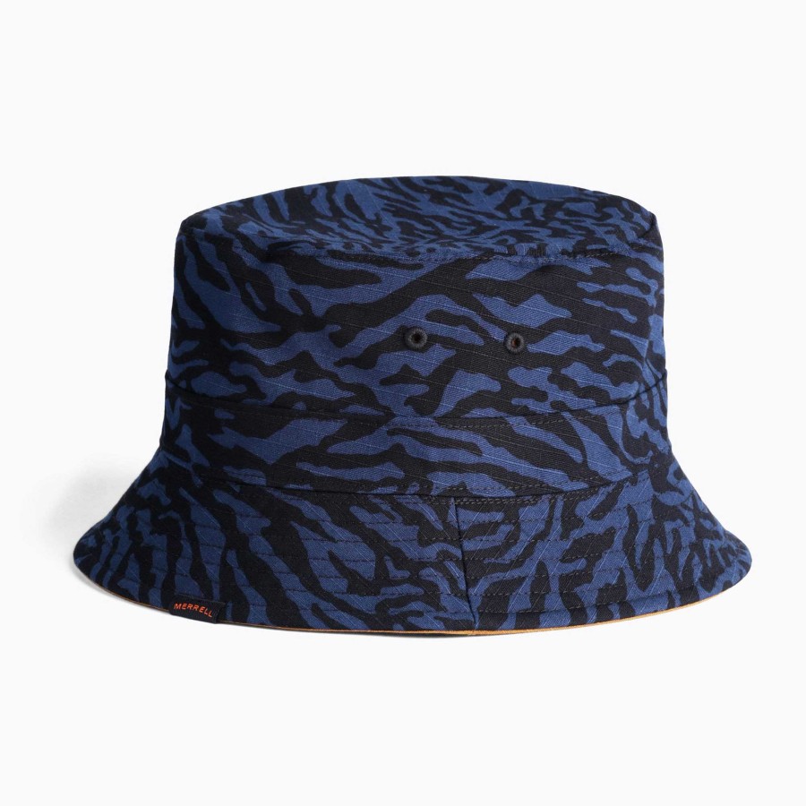 MEN Rockford Caps and JocBests | Unisex Switchback Bucket Hat India Ink Zebra Prin