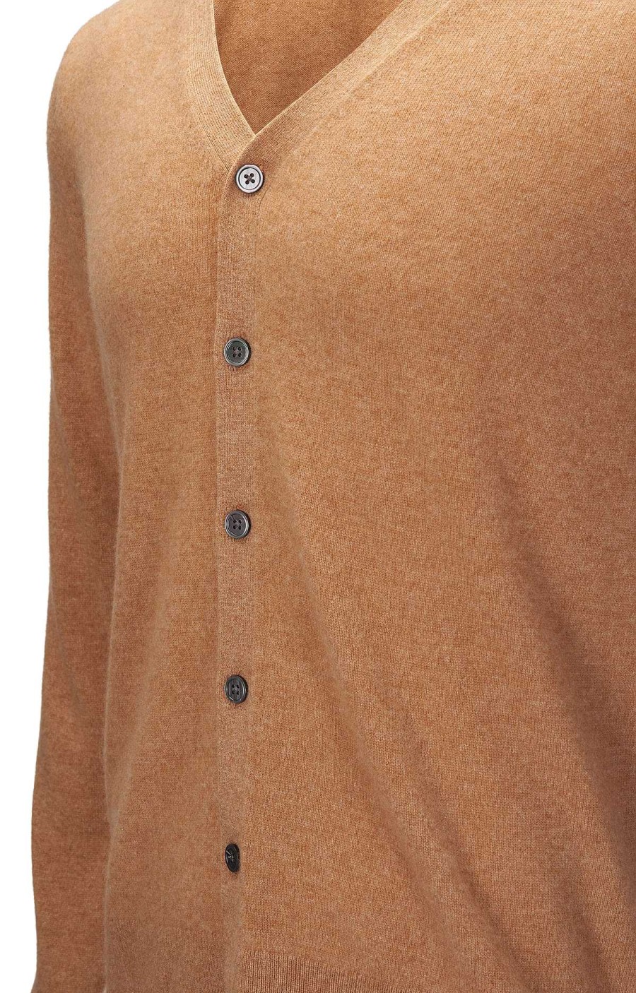 MEN Rockford Vests and Sweaters | Men's Cardigan Cashmere Camel Rockford Toast