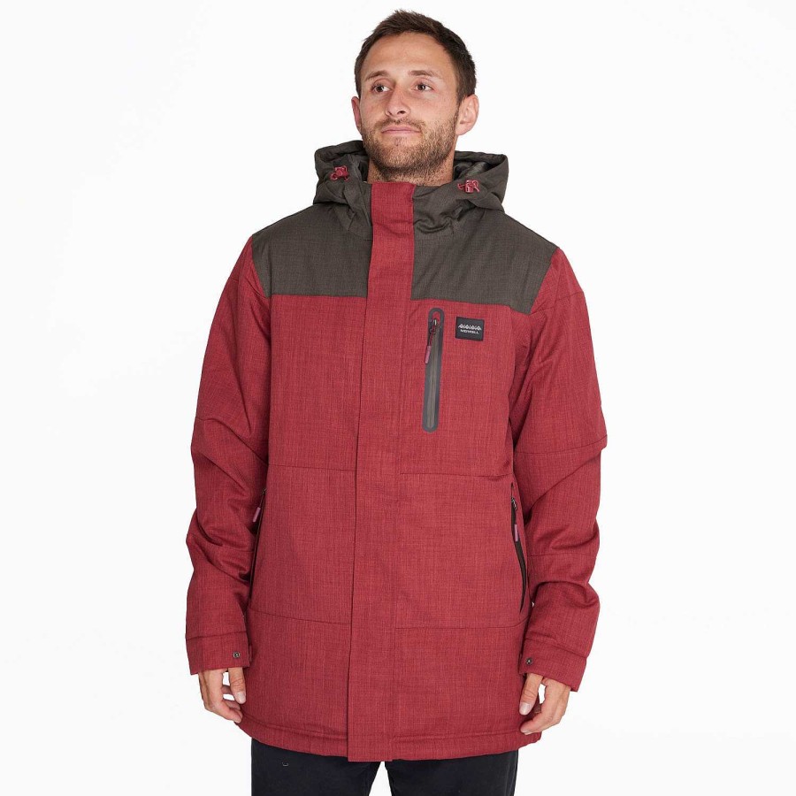 MEN Rockford Jackets and Parkas | Men's Parka Parka Full Zipper Burgundy Merrell Beluga