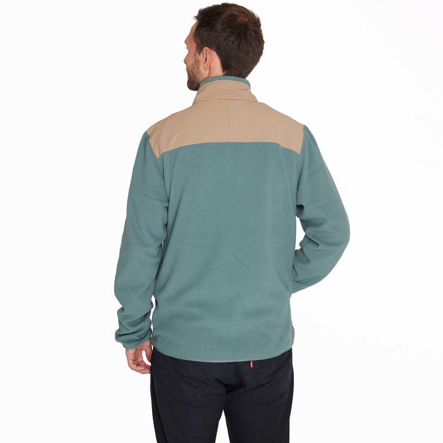 MEN Rockford Fleece and Softshells | Fleece Men's Terrain Full Zip Moss Green Merrell dark forest