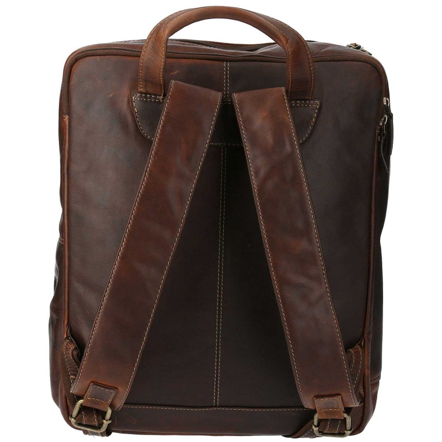 MEN Rockford Briefcases and Backpacks | Unisex Leather Backpack Tc Goslar Back Cafe Rockford Brown