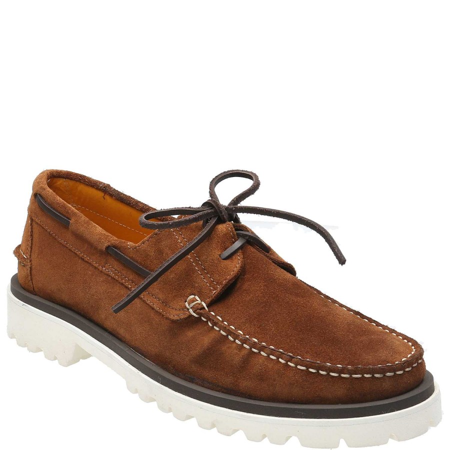 MEN Rockford Shoes | Tanaro Brown Rockford Men's Leather Shoe Cognac