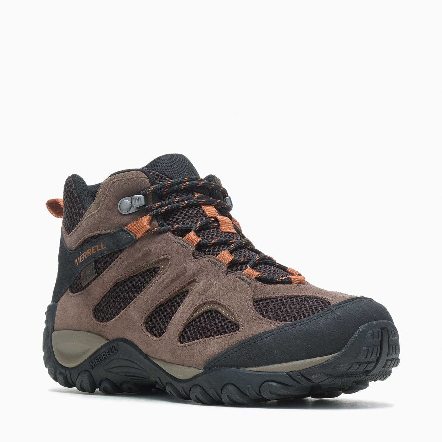 MEN Rockford See All | Men's Ankle Boot Yokota 2 Mid Waterproof Cafe Merrell Bracken