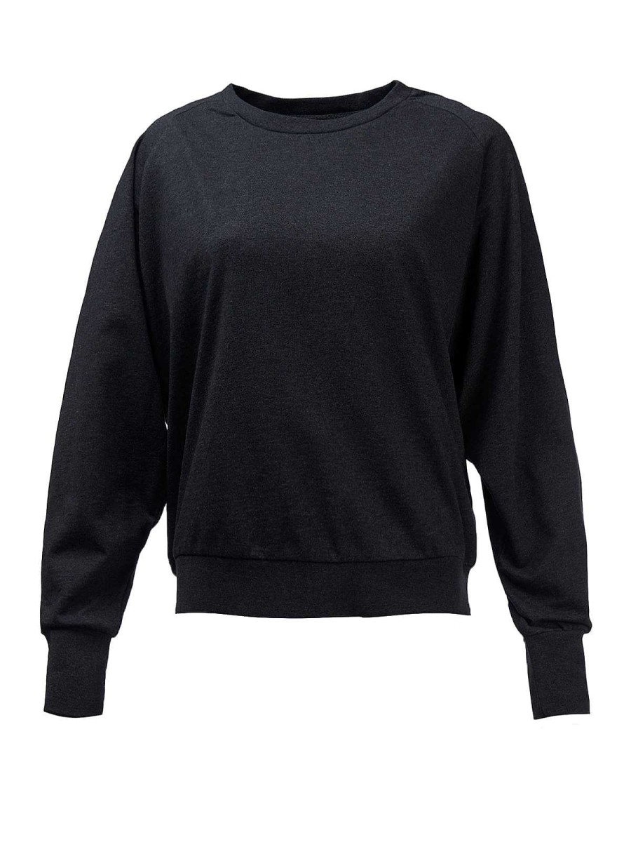 WOMEN Rockford Polerones | Women's Organic Cotton Sweater Anara Black Rockford Black