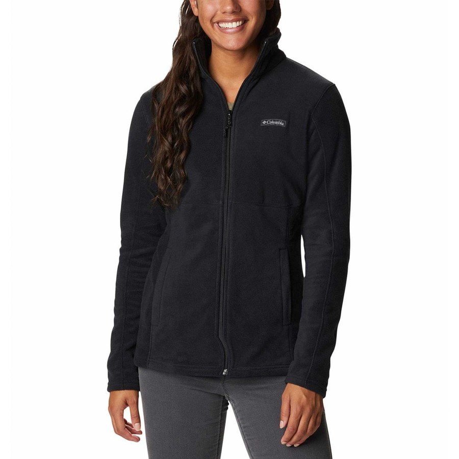 WOMEN Rockford Fleece and Softshells | Basin Trail III Full (010) Black