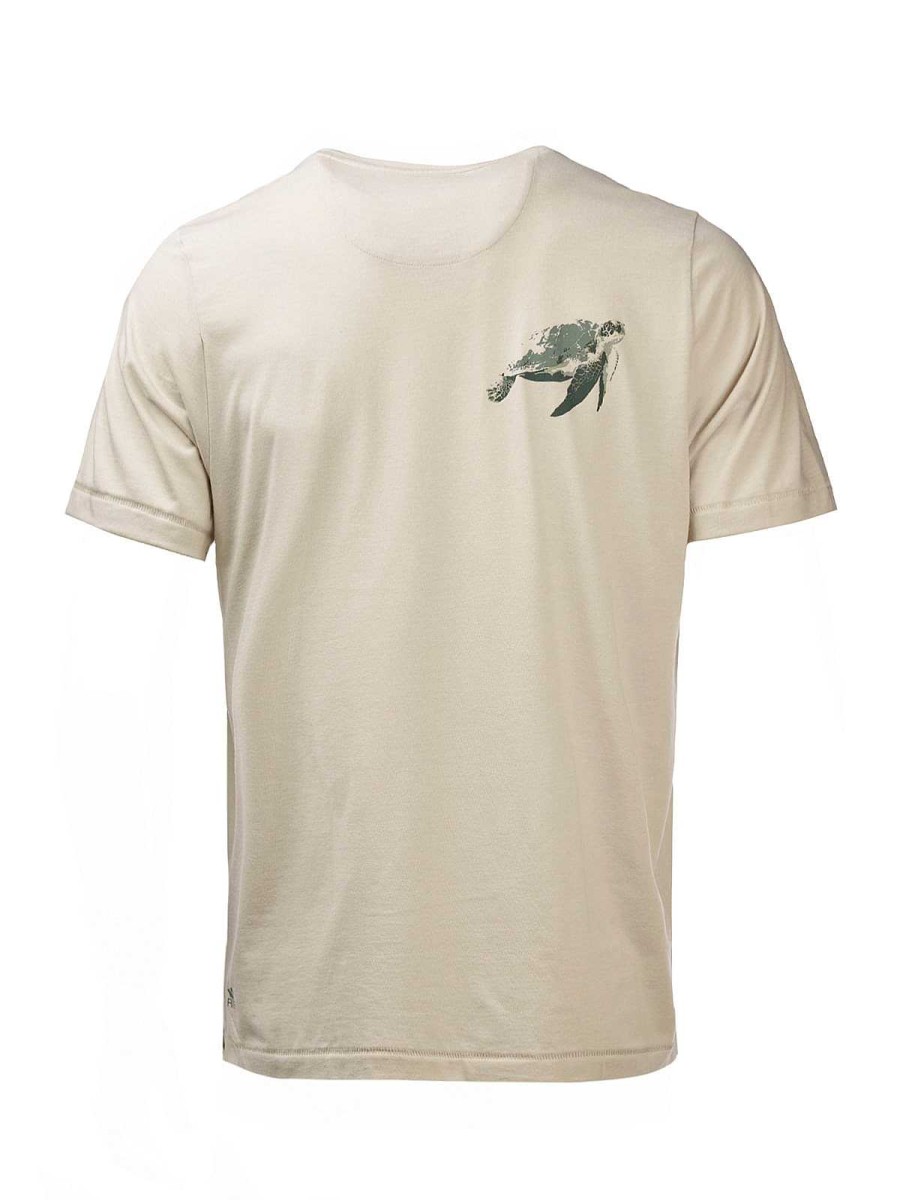 MEN Rockford T-shirts | Men's Recycled Fibers T-shirt Recycled Olive Rockford Turtle