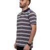 MEN Rockford T-shirts | Men's Casual Polo Shirt Cat Logo Pique Polo Gray Cat Heather Grey/Detro