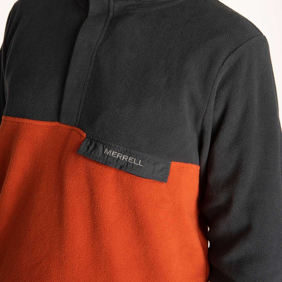 MEN Rockford Fleece and Softshells | Polar Men's Delta 1/4 Zip India Ink/Potters