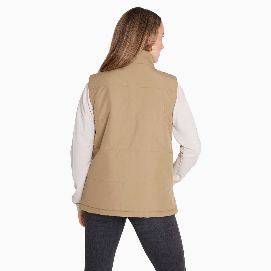 WOMEN Rockford Jackets and Parkas | Women's Parka Sleeveles Light Brown Merrell elmwood