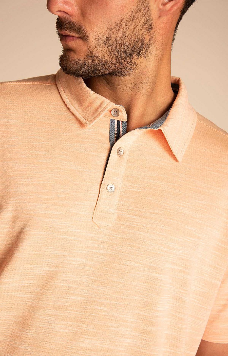 MEN Rockford T-shirts | Toledo Men's T-shirt Recycled Fibers Apricot