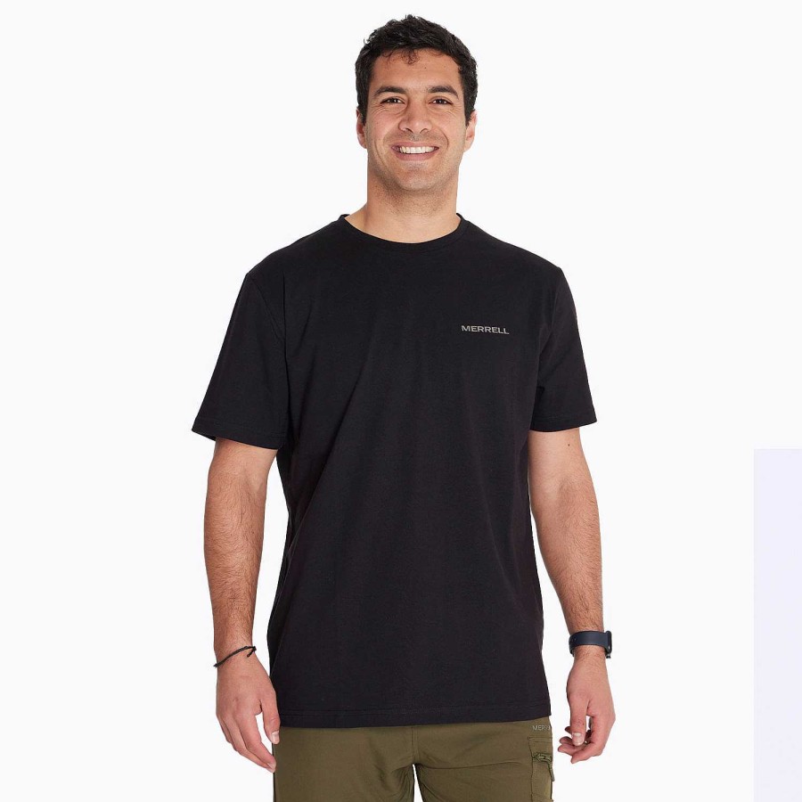 MEN Rockford T-shirts | Men's T-shirt Logo Shirt Black Merrell Black