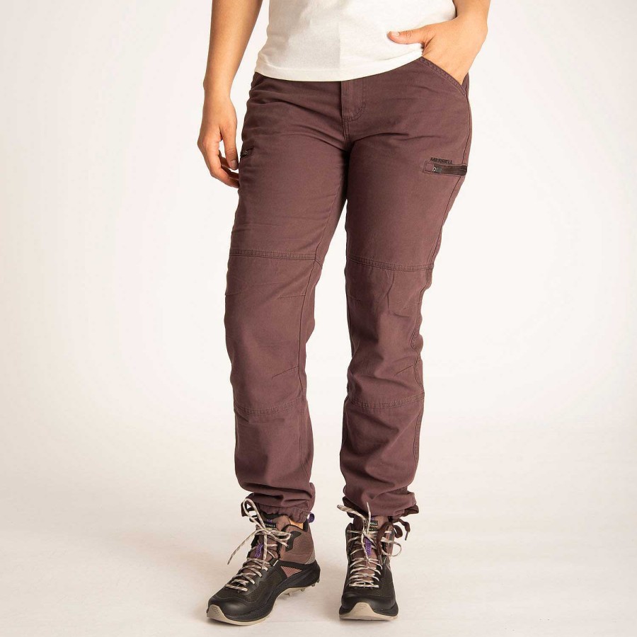 WOMEN Rockford Pants and Jeans | Women's Cargo Pants Burgundy