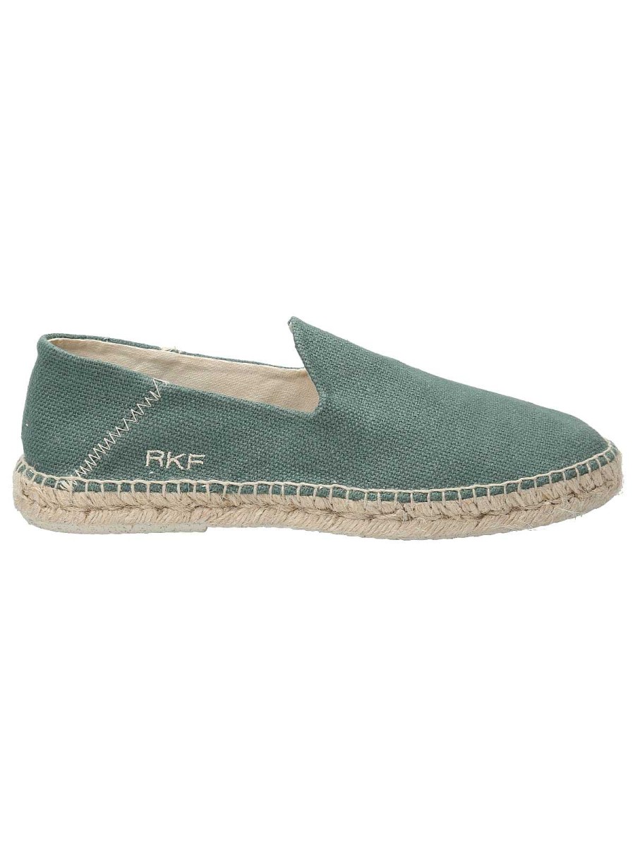 MEN Rockford Espadrilles | Men's Linen Espadrille Javea Green Rockford Dark green