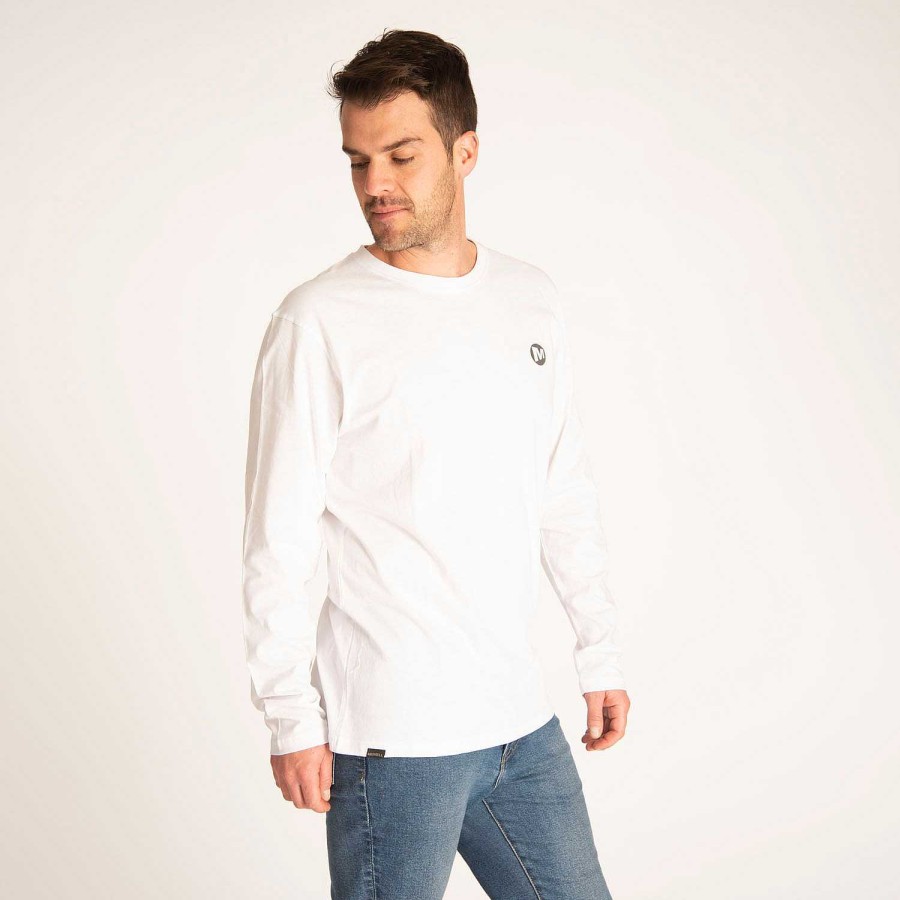 MEN Rockford T-shirts | Men's Work Long Sleeve T-shirt White