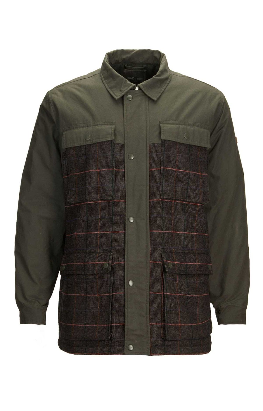 MEN Rockford Jackets and Parkas | Thermore Straight Men's Jacket Forest Tartan