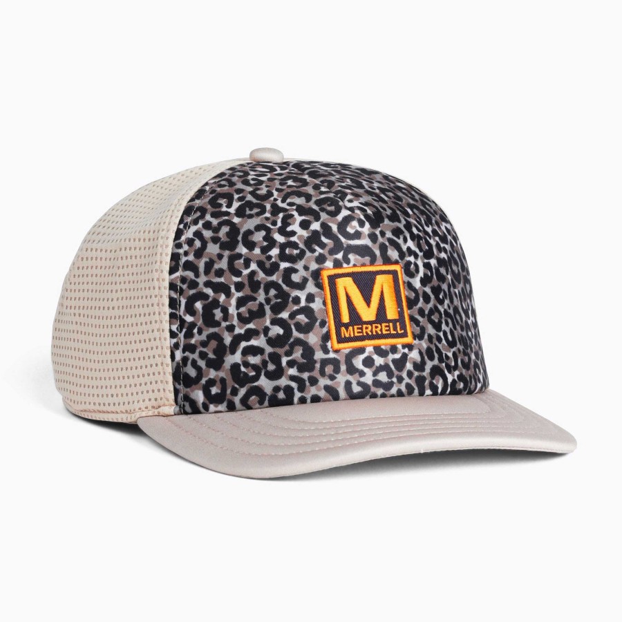 MEN Rockford Caps and JocNews | Jockey Unisex Patch Foam Trucker Sepia Leopard Print