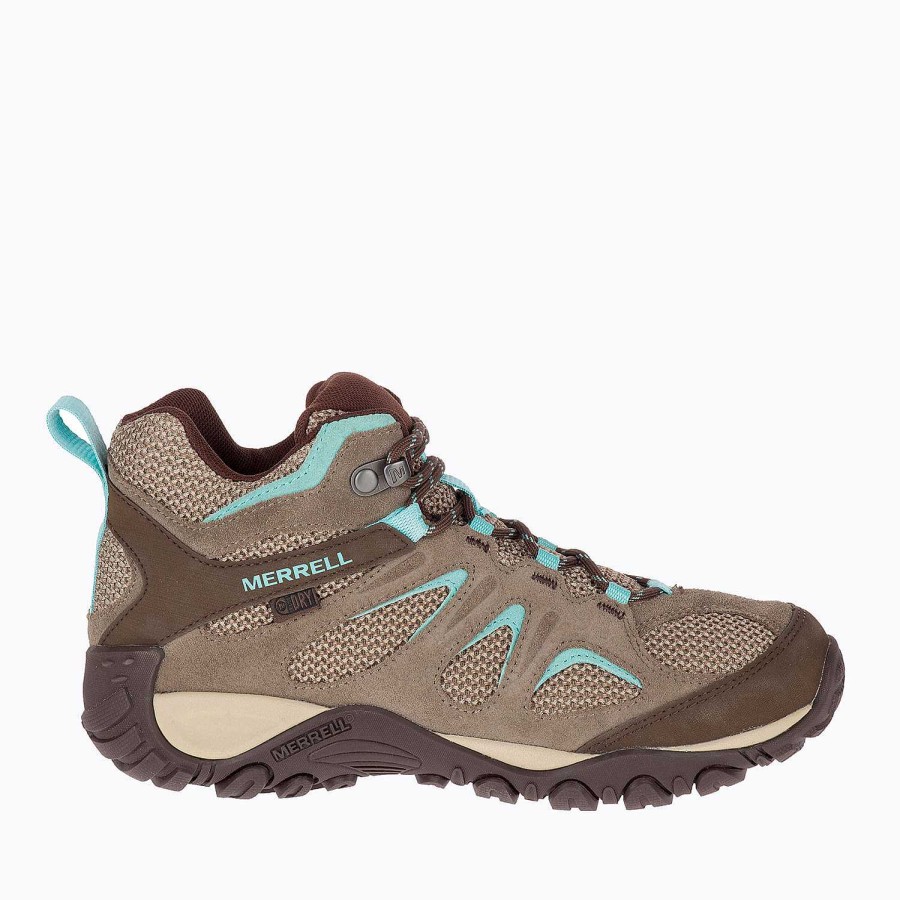 WOMEN Rockford Ankle boots | Yokota 2 Mid Waterproof Women's Ankle Boot Light Brown Merrell boulder