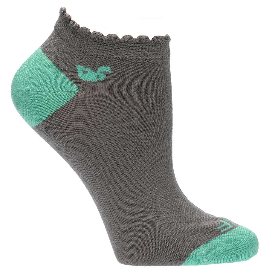 WOMEN Rockford Socks | Ped St Clas Women's Bamboo Sock Gray Rockford Flock