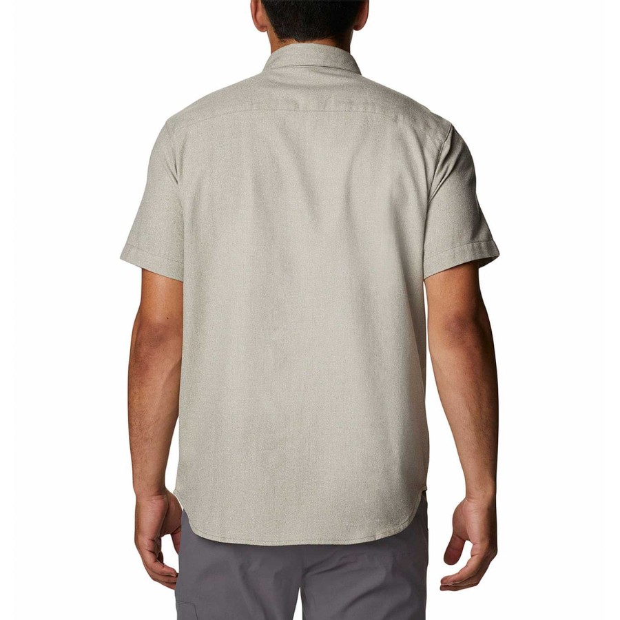 MEN Rockford Shirts | Rapid Rivers Novelty Short Sleeve (397) Stone Green